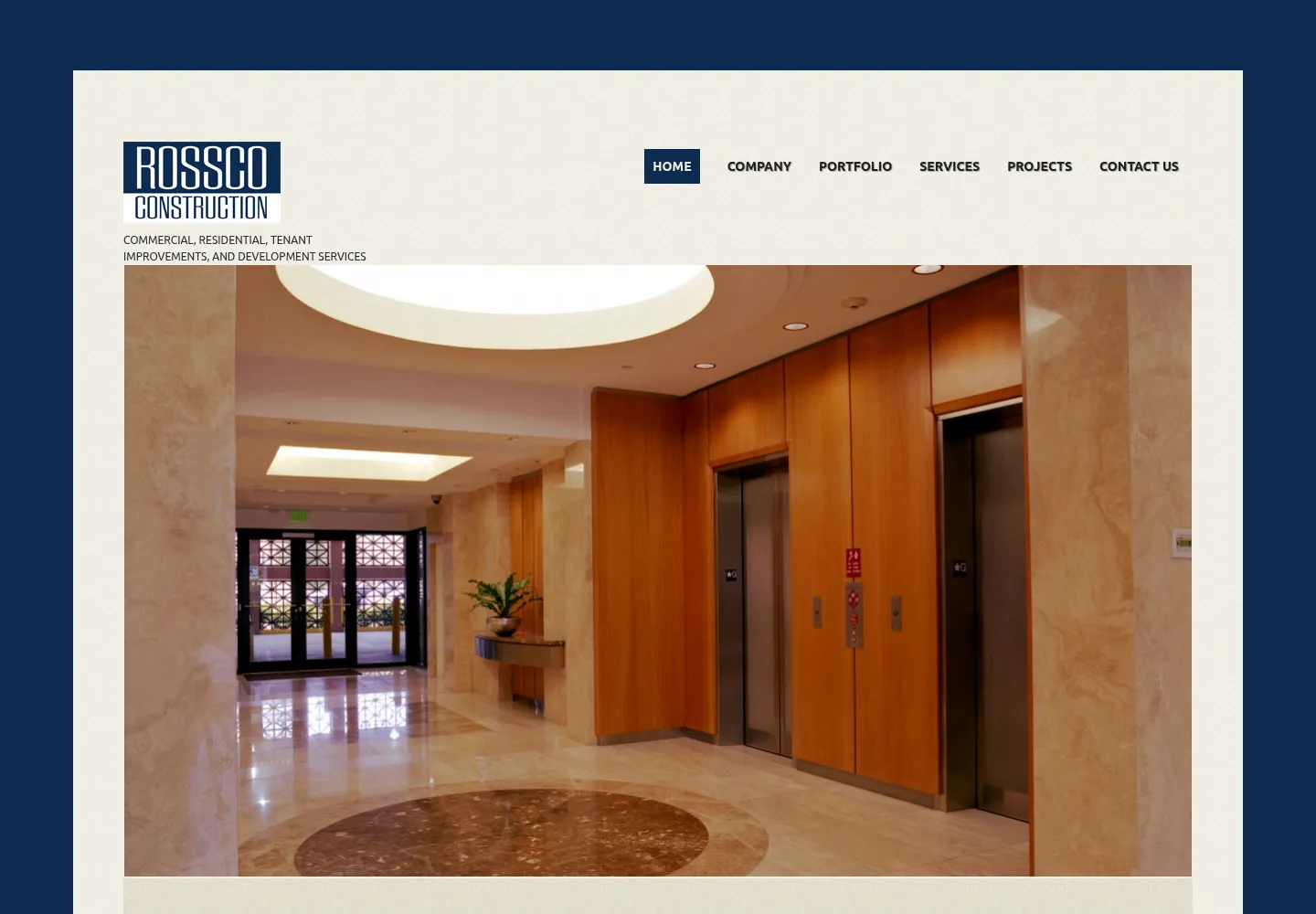 Rossco Construction Services homepage preview — rosscoconstruction.com